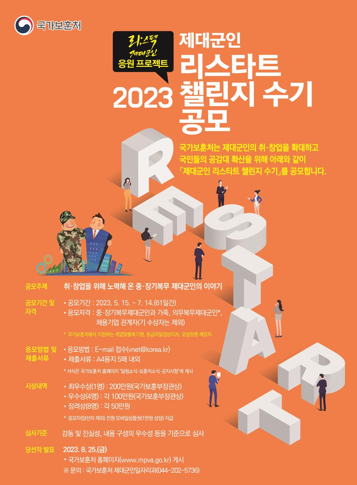 23제대군인-리스타트-챌린지수기-공모전